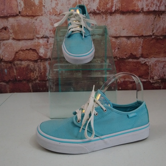 Vans Other - Vans Sneakers SZ 4.5 Aqua Holographic Detail